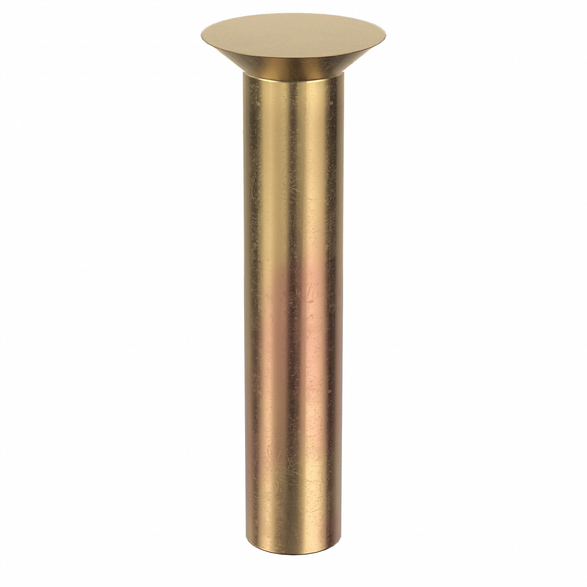 Solid Rivet, 5/8 in L, Countersunk, PK100: Inch, Countersunk, 0.126 in Shank Dia, Aluminum, 100 PK