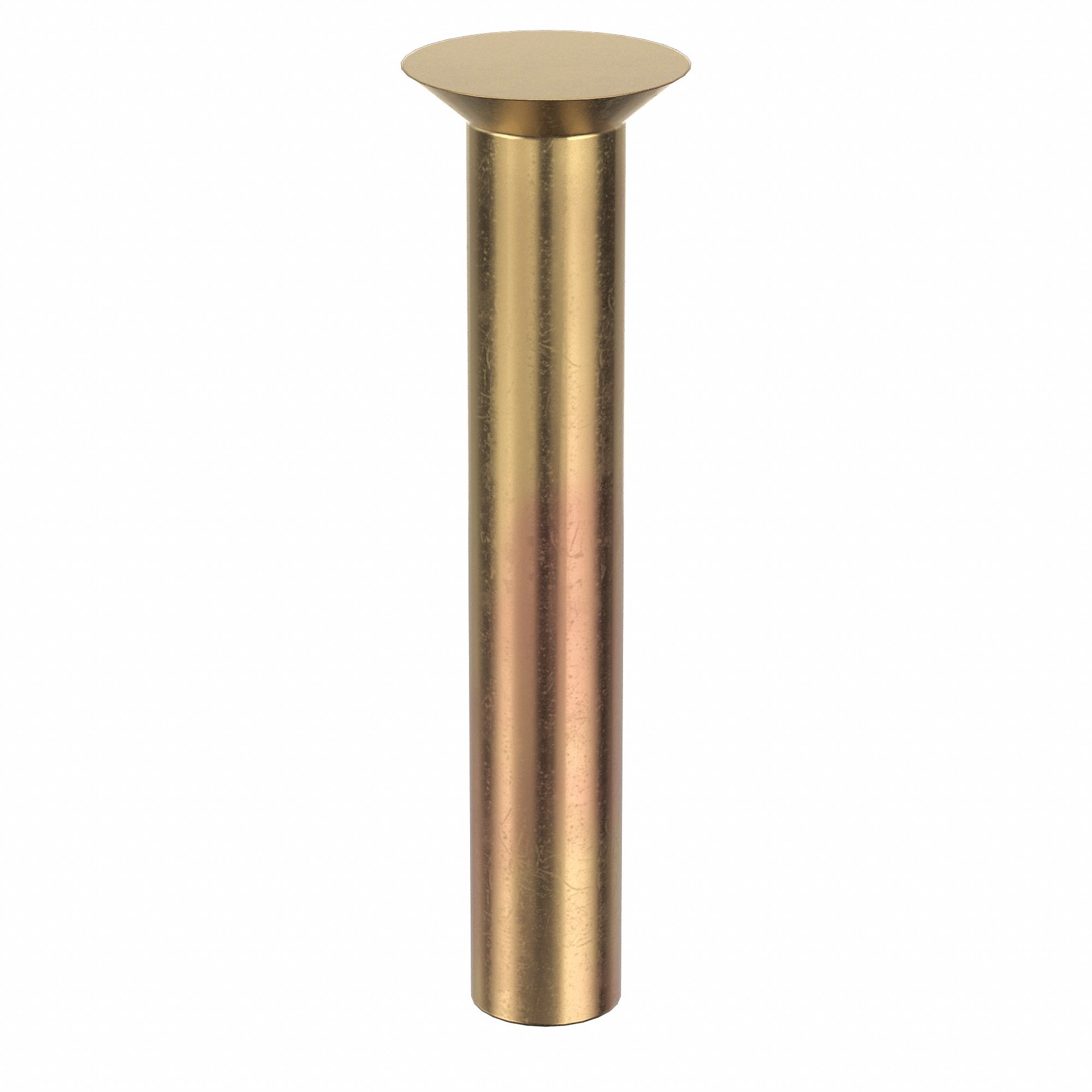 SOLID RIVET, INCH, COUNTERSUNK, 0.126 IN SHANK DIA, 51/64 IN OVERALL L, ALUMINUM, 2117-T4, 100 PK