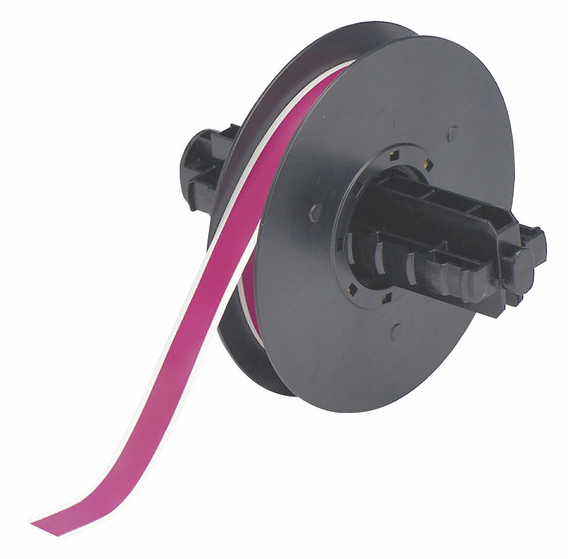 Continuous Label Stock: 1/2 in x 100 ft, Polyester, Purple (Gloss), Outdoor