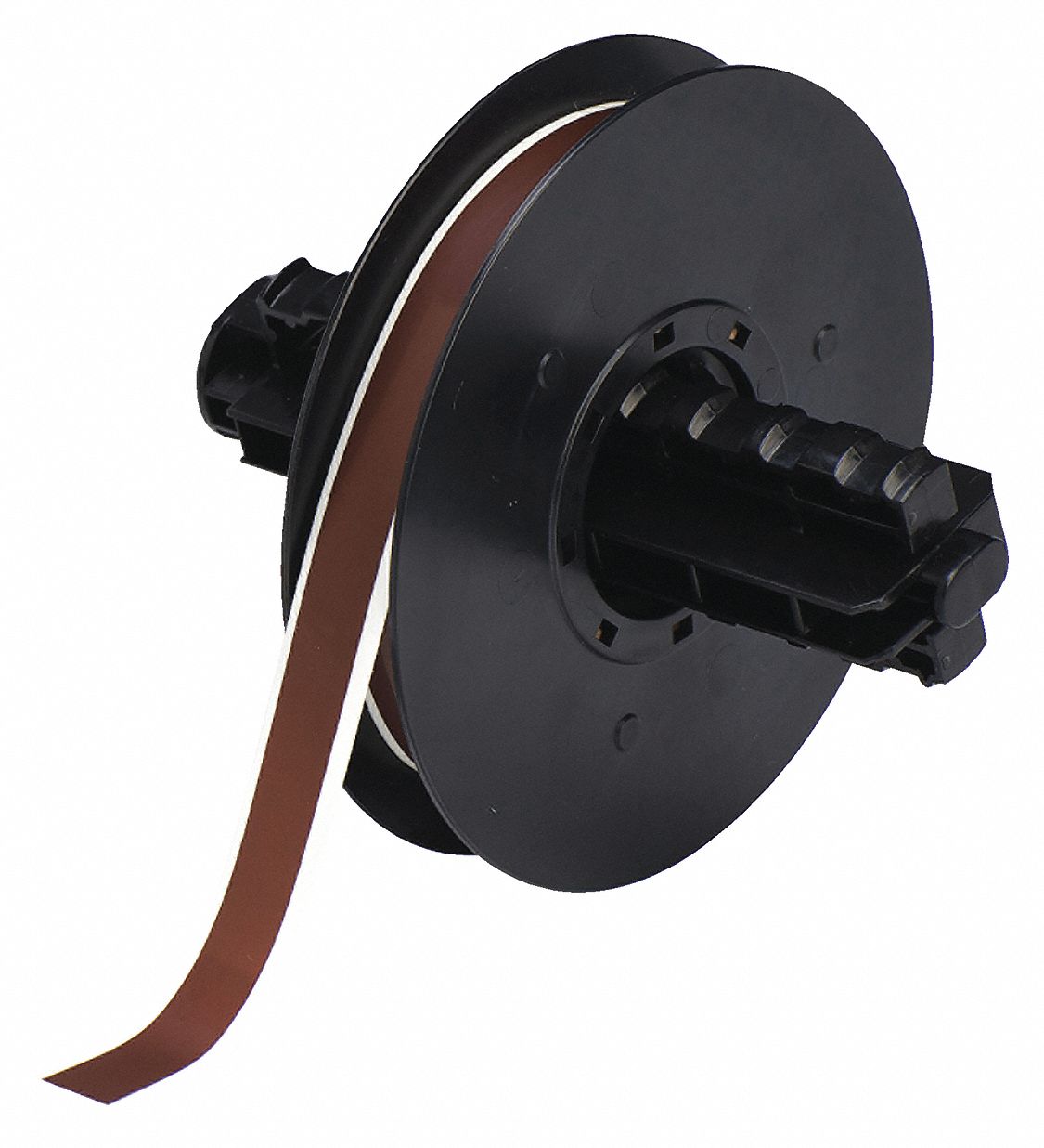 Continuous Label Stock: 1/2 in x 100 ft, Polyester, Brown (Gloss), Outdoor