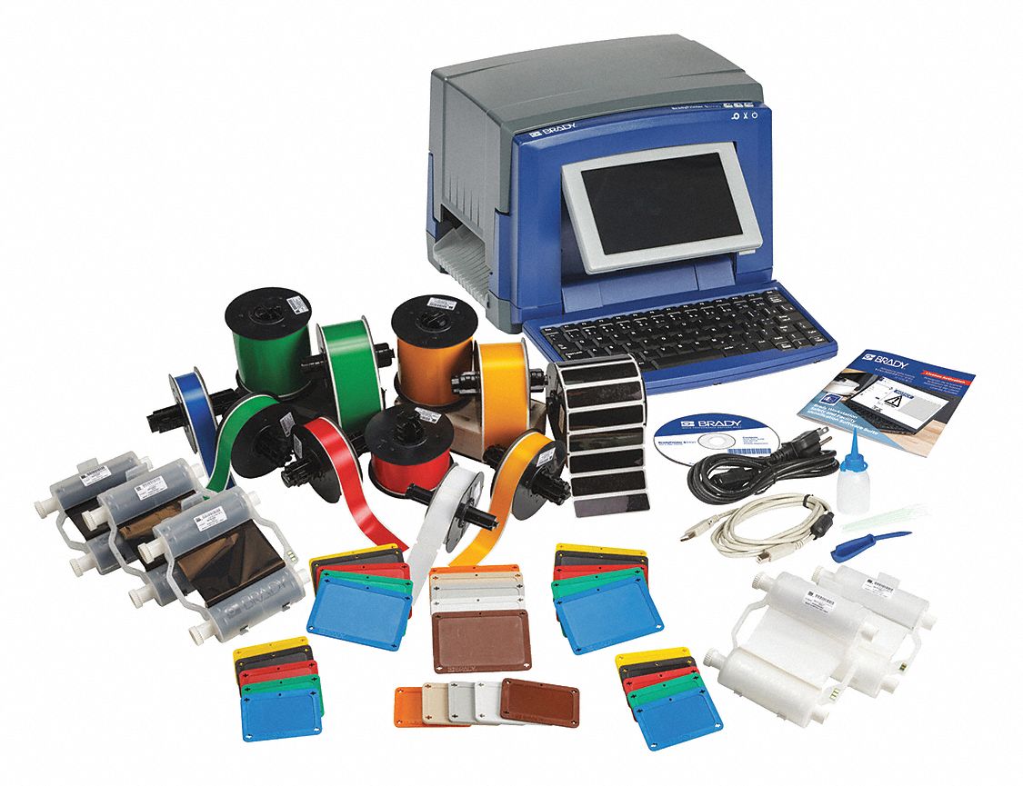 Pipemarking ID Kit, PC Connected/Standalone, Desktop Label Printer Kit