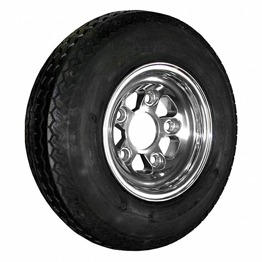 Wheel And Tire: 760 lb Lifting Capacity, 4.8 in x 8 in Tire Size, Aluminum