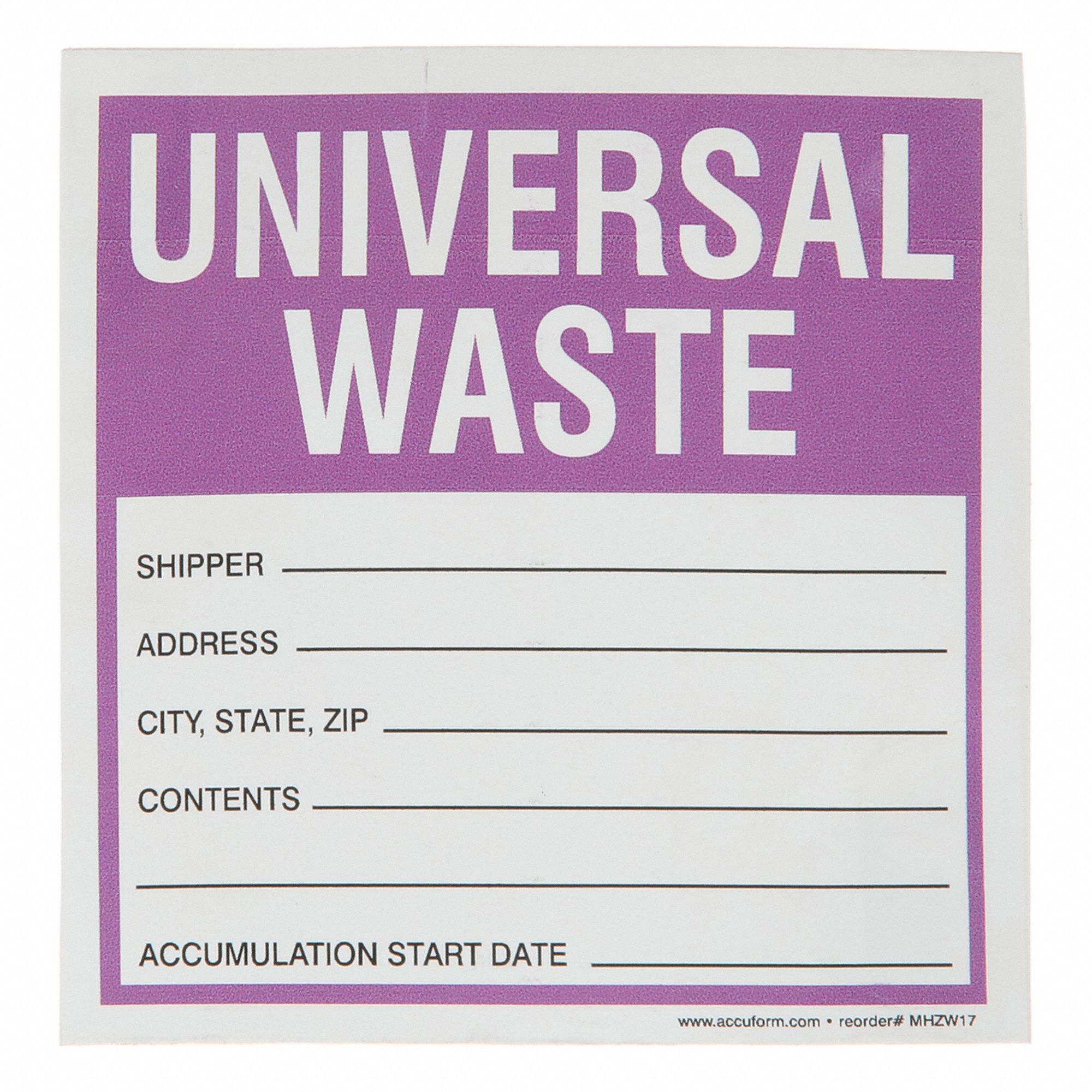 DOT Handling Label: 4 in x 4 in, 4 in Label Wd, 4 in Label Ht, Polyester, Label, 250 PK