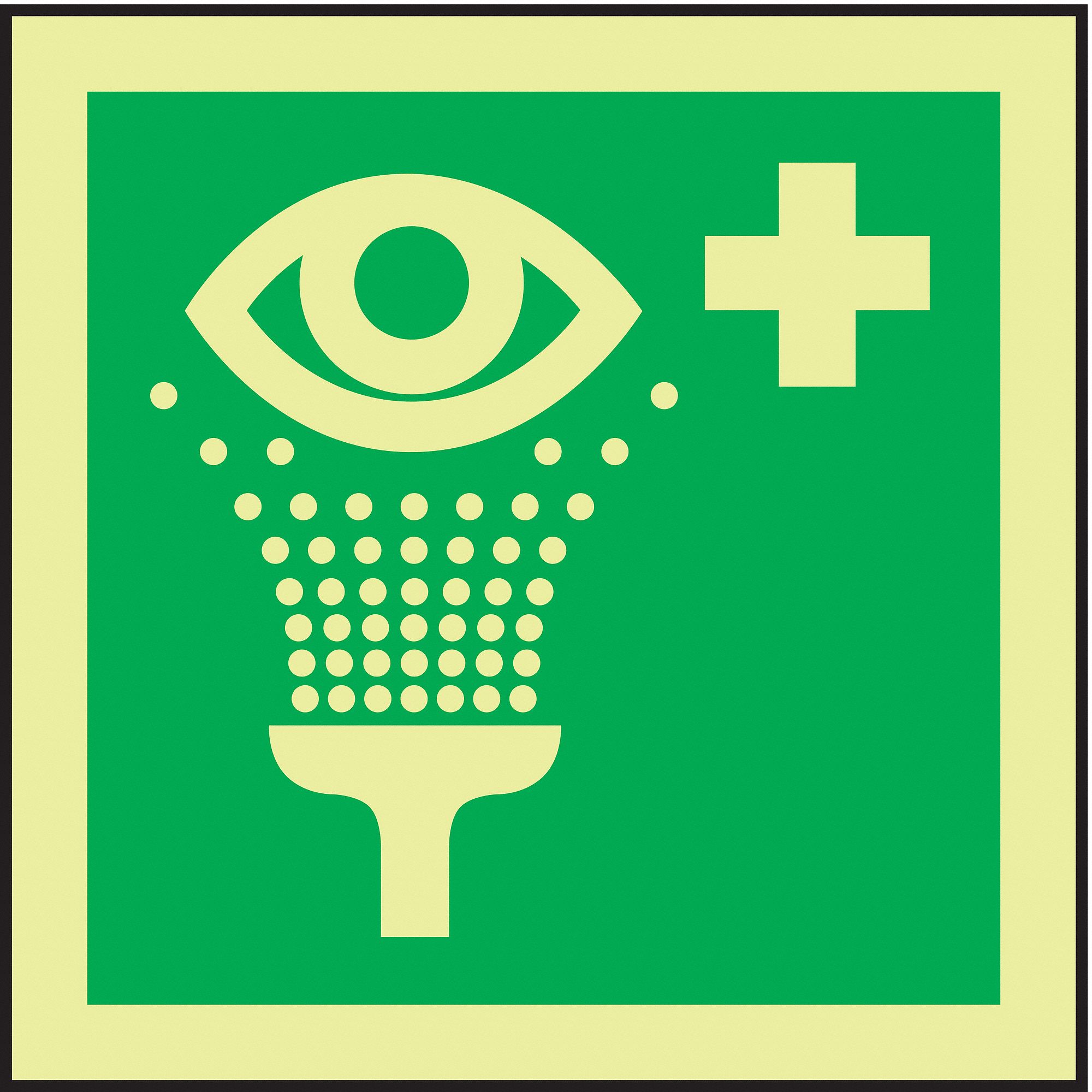 IMO SAFETY SIGN, POLYESTER, 6 IN WIDTH, 6 IN HEIGHT