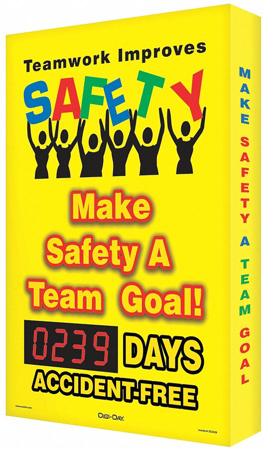 Electronic Scoreboard: Aluminum, Mounting Holes Sign Mounting, 28 in x 20 in Nominal Sign Size