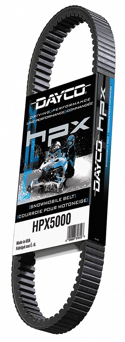 Automotive Drive Belt: V-Belt, HPX, Cogged Belt, 28° Angle, 15/32 in Thick, HPX2239, Aramid