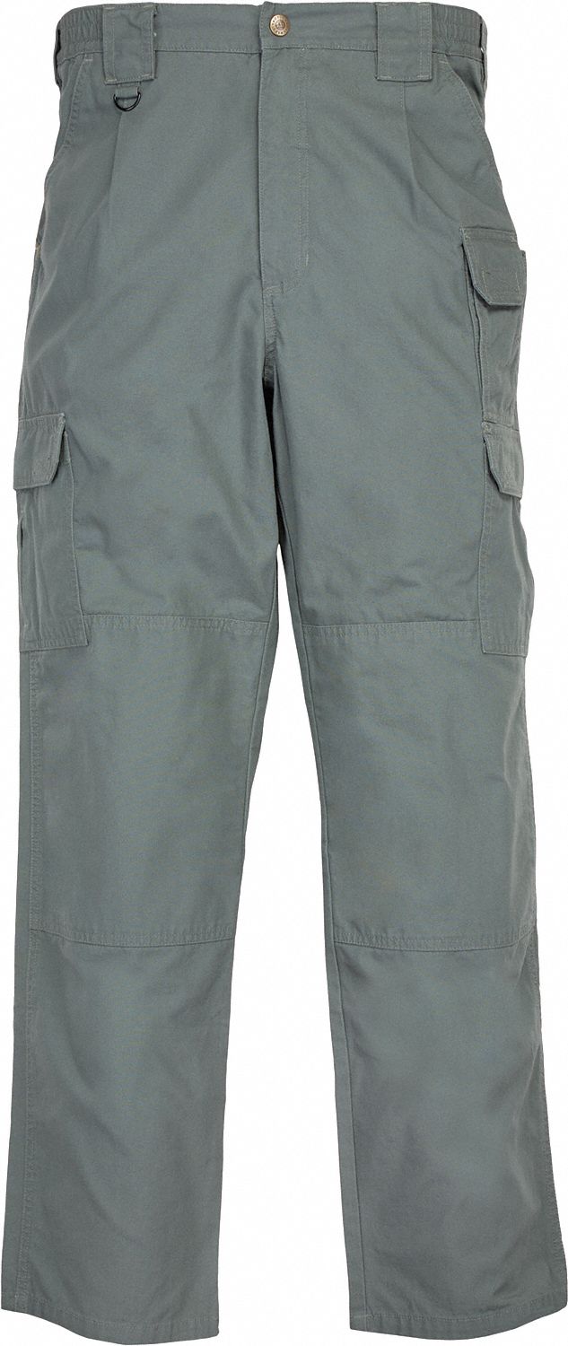Tactical Pants: Size XL, Olive Drab Green, Fits 36 in Waist, 32 in Inseam, Gen