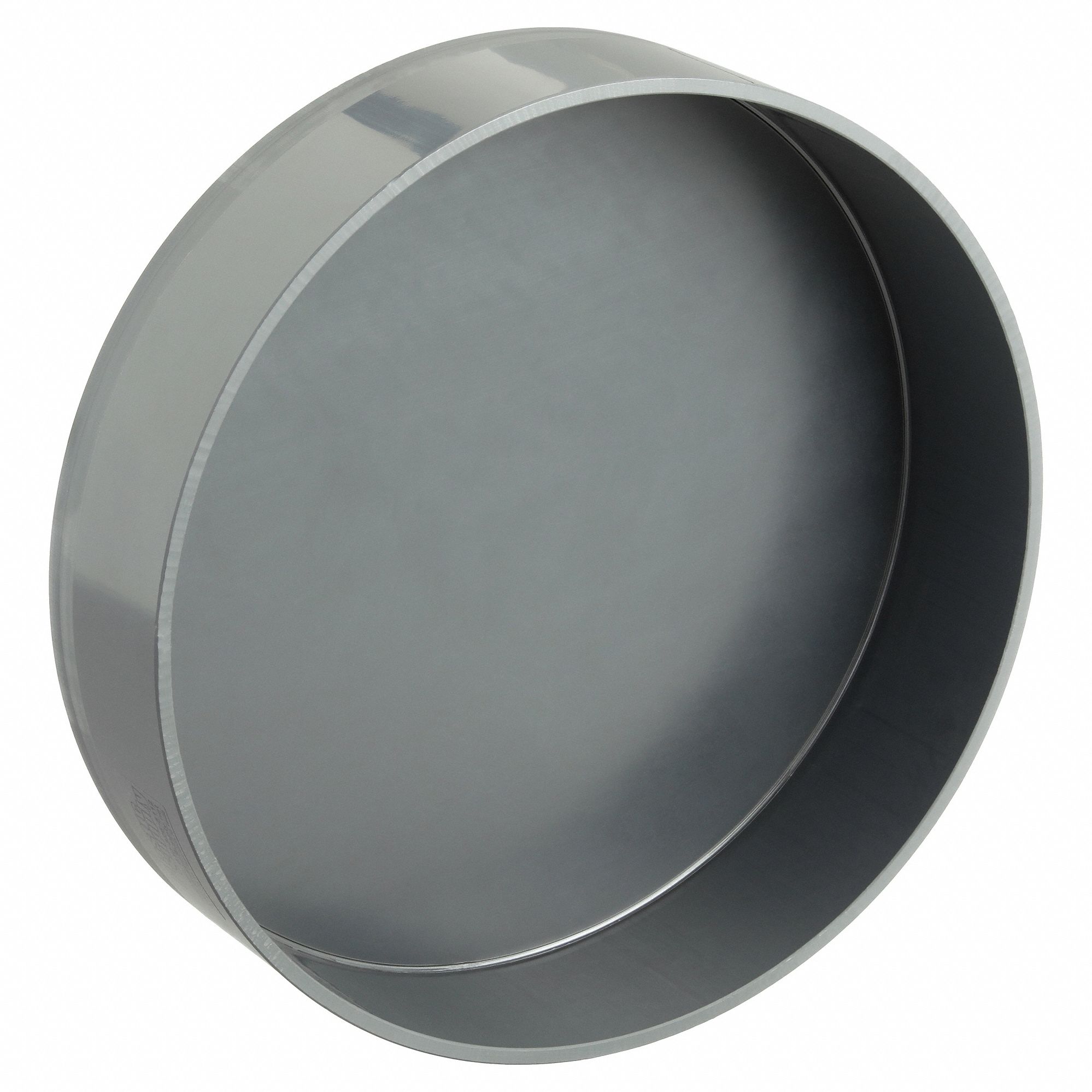 End Cap: PVC, For 10 in Duct Dia, 2 3/4 in Overall Lg, 10 3/4 in Inlet Dia, 0.1875 in Material Thick