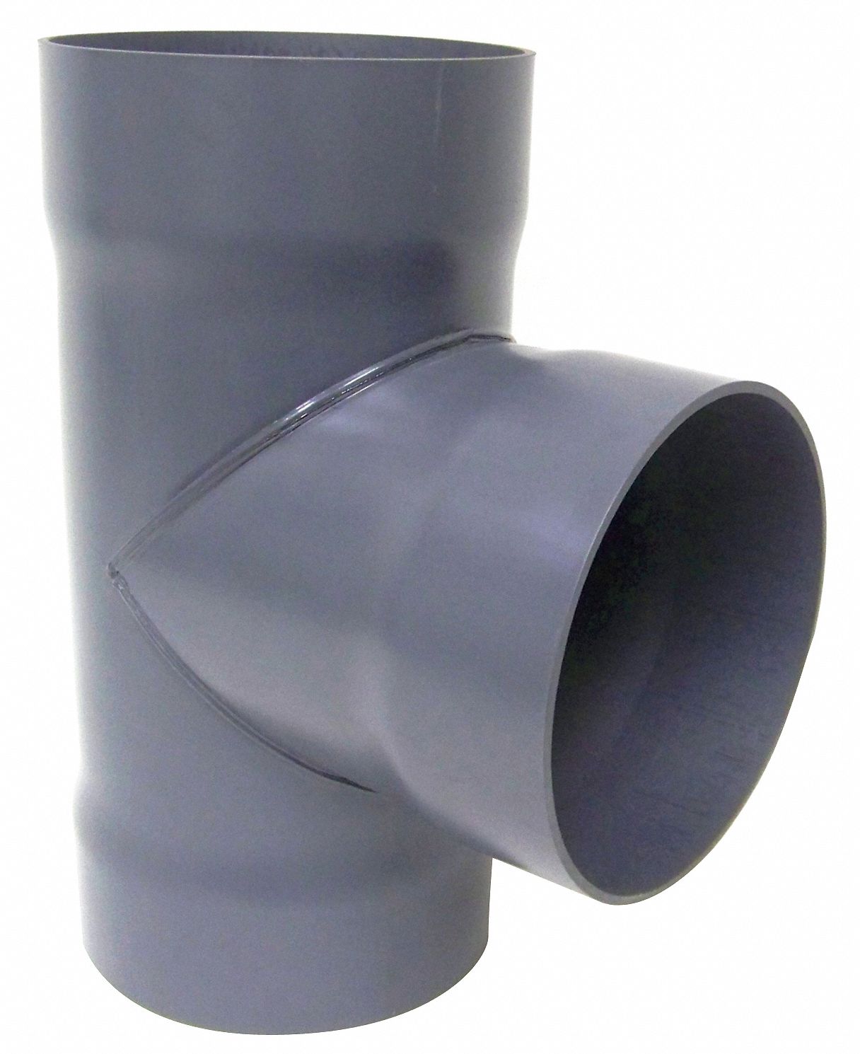PLASTIC SUPPLY Type I PVC Tee, 10 in Duct Fitting Diameter, 20 3/4 in