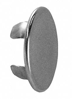 Stop Cap: Toilets/Urinals, Brass, 12 PK