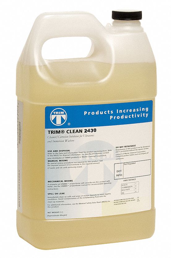 Washing Compund: 1 gal Size, Jug, 2 to 5% Recommended Dilution, Mild
