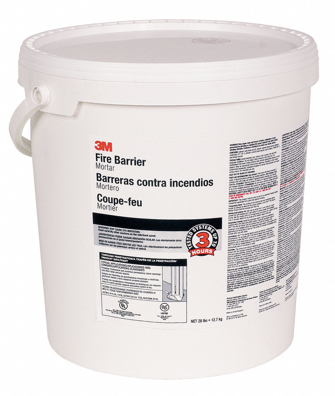 6VEE4 - Fire Barrier Mortar 5 gal. Off-White