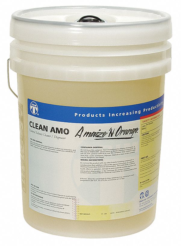 MASTER CHEMICAL Natural Solvent Cleaner/Degreaser, 5 gal. Pail 6VKN7CLEANAMO/5 Grainger