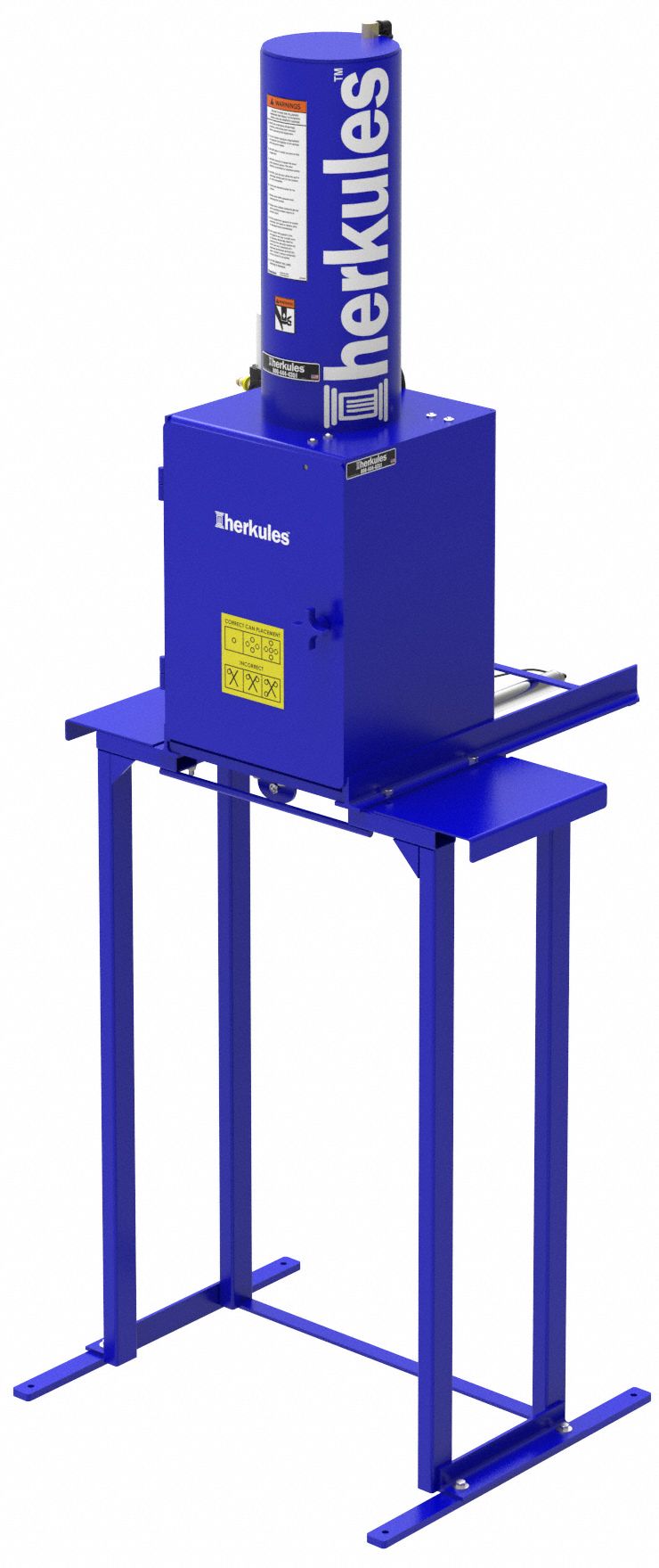 HERKULES Can Crusher, 3.75 ton Maximum Crushing Pressure 6VKN9HCR1