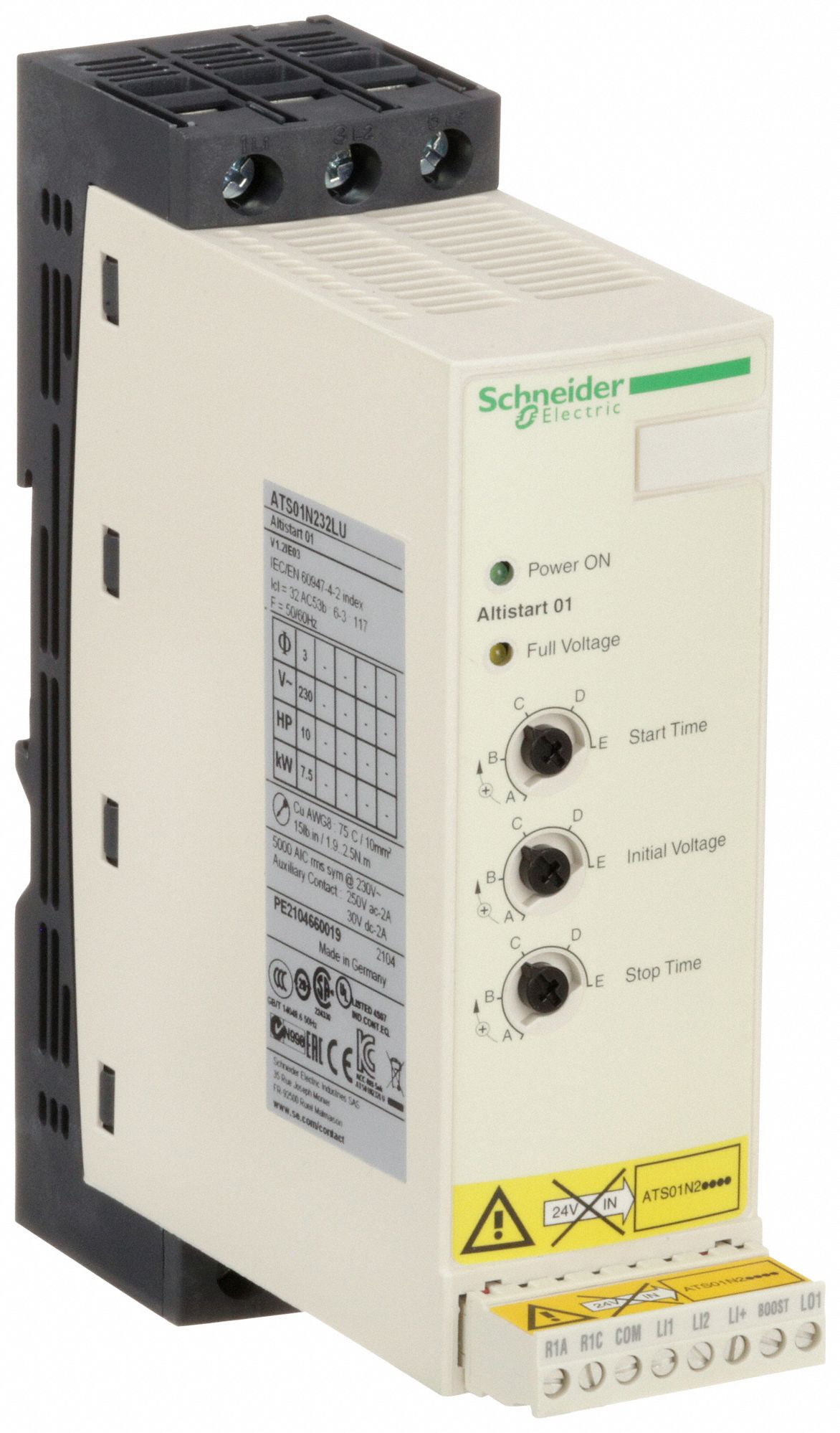 SOFT STARTER ATS01N222LU 22A 200-240V SCHNEIDER