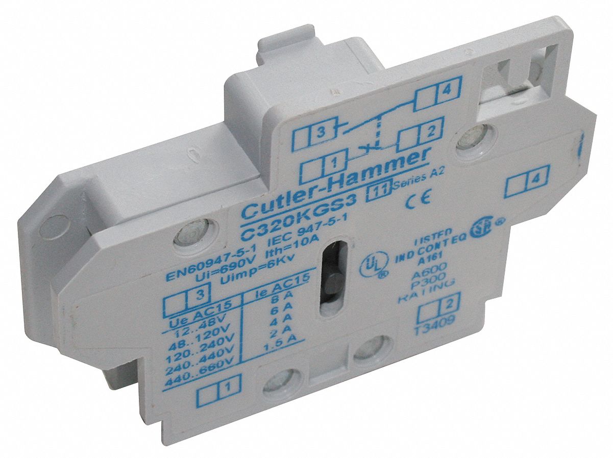 Details about   EATON Cutler-Hammer C320KGS1 Series A2 Auxiliary Contact 1 NO Freedom Series NEW 