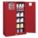 FLAMMABLES SAFETY CABINET, STANDARD, 60 GALLON, 43 X 18 X 65 IN, RED, MANUAL CLOSE