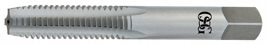 Straight Flute Tap: 5/8"-11 Thread Size, 1 5/16 in Thread Lg, 3 25/32 in Overall Lg, Bottoming
