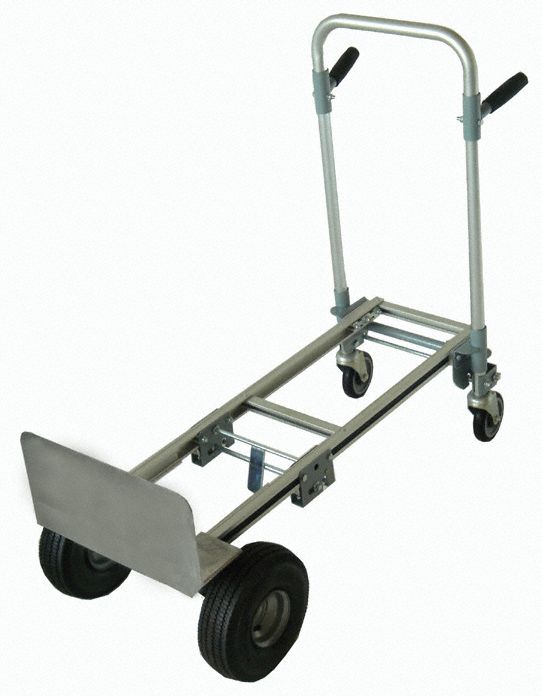 DAYTON Convertible Hand Truck 18 in x 8 1/2 in, 38 1/2 in x 12 in x 11 in, Pneumatic Rubber