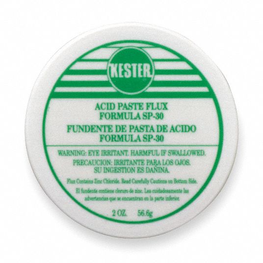 KESTER SOLDER Flux, Acid Paste, 2 Oz 6W27583001 Grainger
