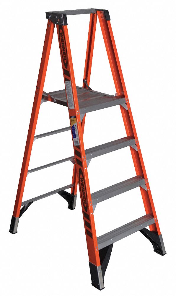 PLATFORM LADDER FIBRGL 4' TYPE IAA CSA