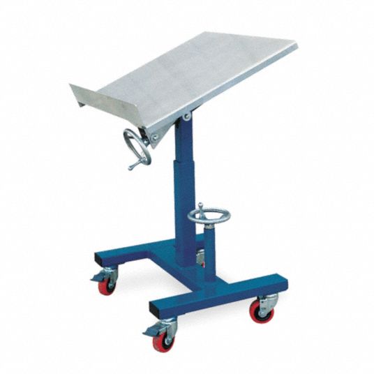 Mobile Workstand, 24 in Depth, 31 1/2 in to 42 in Height, 24 in Width ...