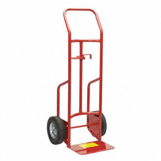 DAYTON Steel-Frame Drum Hand Truck: For 5 gal_30 gal_55 gal Cntnr Cap, For  Steel Container Material