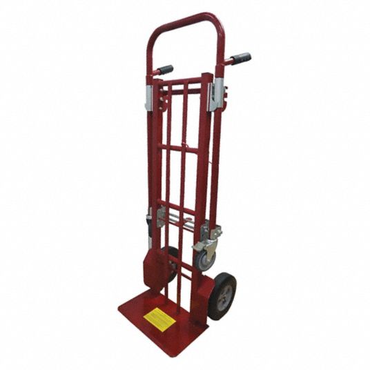 DAYTON Convertible Hand Truck 18 in x 10 1/2 in, 48 1/2 in x 13 3/4 in x 12 in, FlatFree