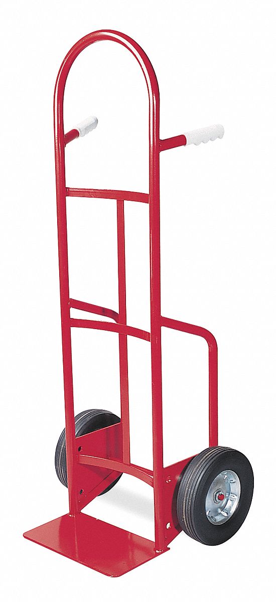 STANDARD STEEL GENERAL PURPOSE HAND TRUCK, 800 LB LOAD CAPACITY, 14 X 8 IN, FLAT-FREE, STD