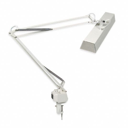 LUMAPRO Articulating Arm Task Light, Fluorescent, 45 in Arm Length, 550