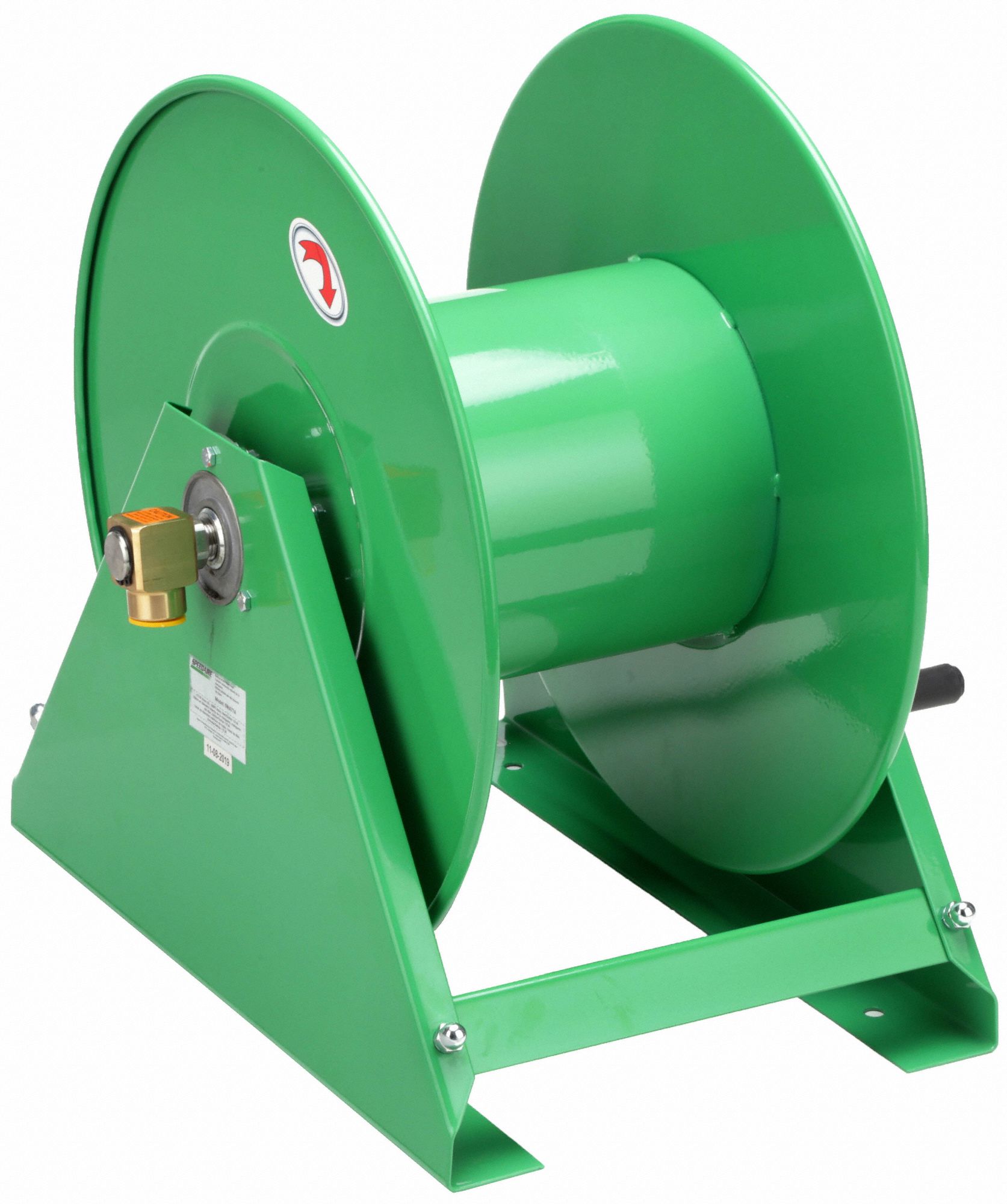 SPEEDAIRE Hand Crank Hose Reel, Hose Capacity 200 ft (1/2 in I.D