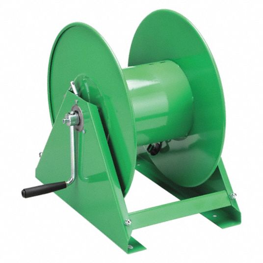 SPEEDAIRE, 200 ft (1/2 in I.D.), 20 3/16 in L x 16 15/16 in W x 19 7/16 in  H, Hand Crank Hose Reel - 6WA77