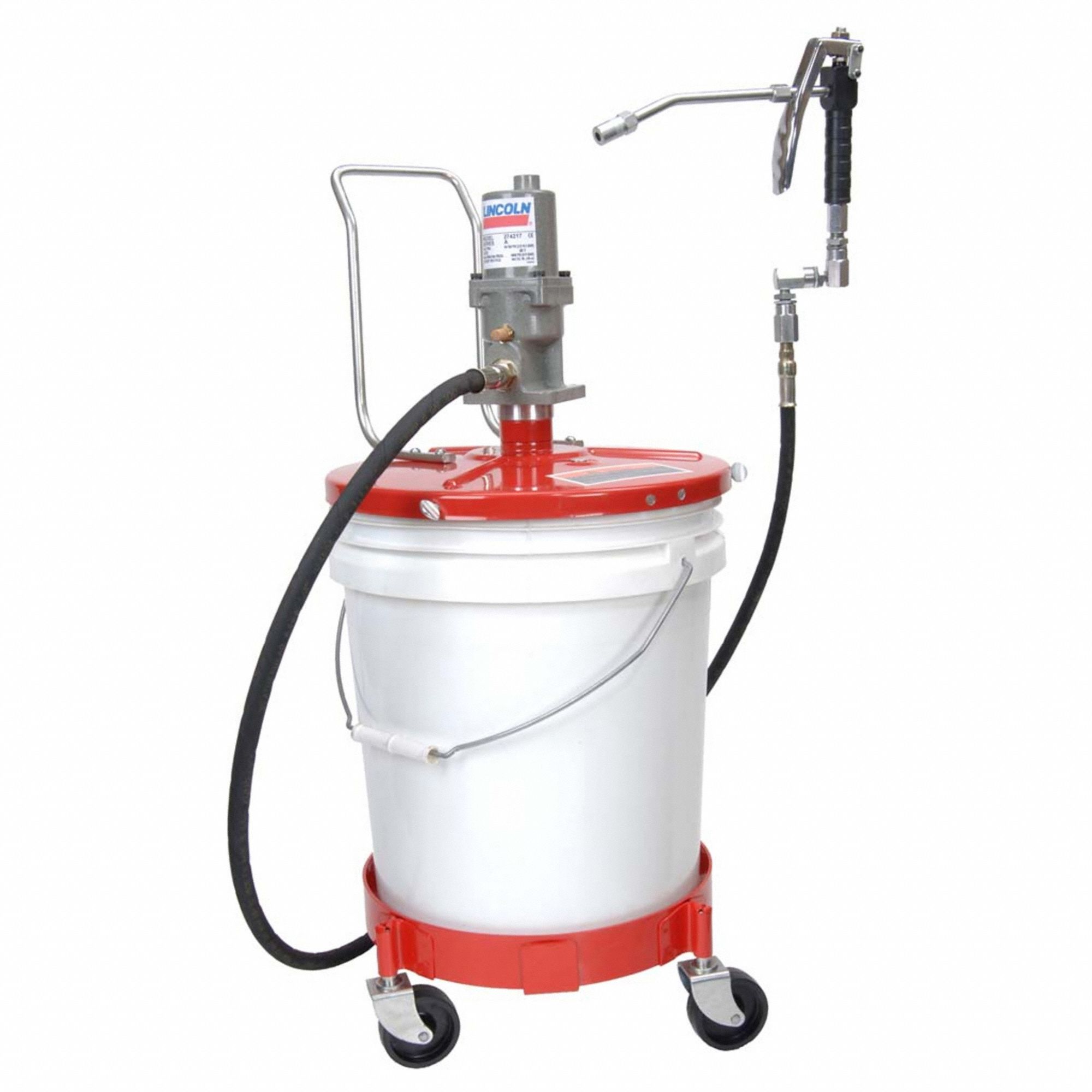 AIR DRUM PUMP, AIR, 40,1, 4,000 PSI MAXIMUM OUTLET PRESSURE, DOLLY, 84 IN HOSE L