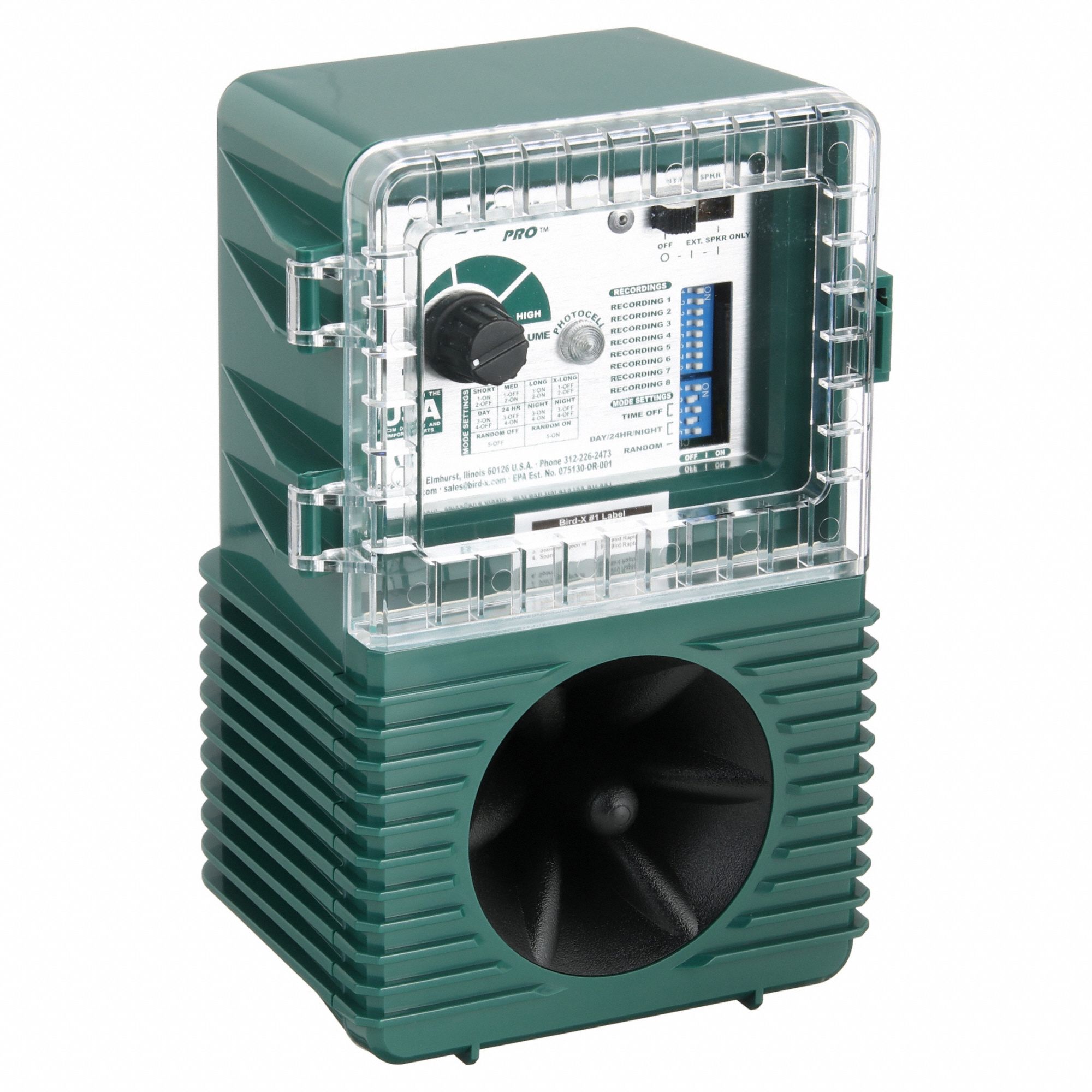 BIRDX, 1 acre Coverage Area, Wall Mount, Electronic Bird Repeller