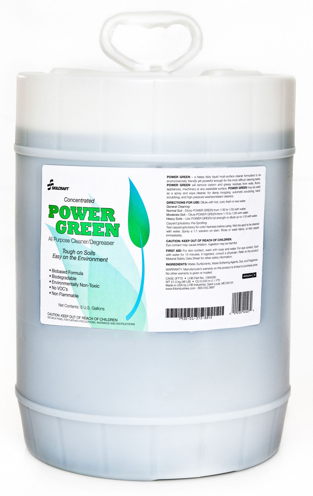 Degreaser: Citrus-Based Solvent, Bucket, 5 gal Container Size, Concentrated