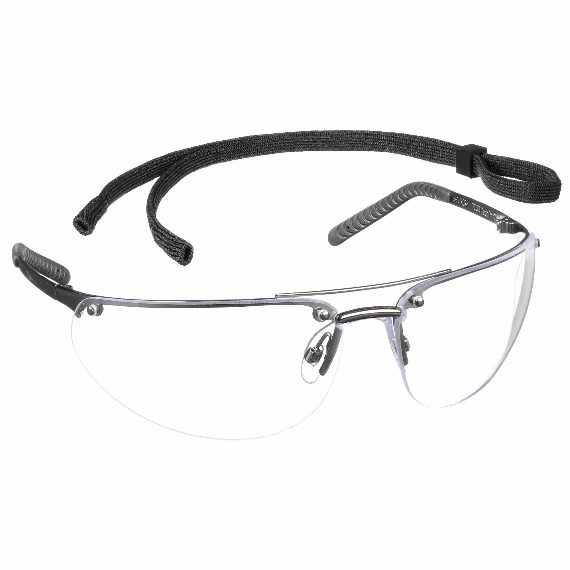 Honeywell Uvex Safety Glasses Anti Scratch No Foam Lining Wraparound Frame Half Frame Gray