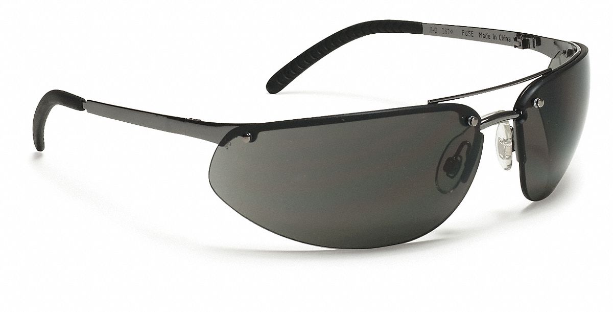 HONEYWELL UVEX Fuse ScratchResistant Safety Glasses , TSR Gray Lens