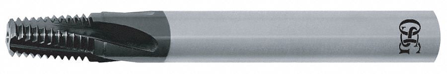 Thread Mill: Carbide, TiAlN, 4 Flute, 1 in to 2"-11-1/2 Thread Size, 0.7800 in Cutter Dia