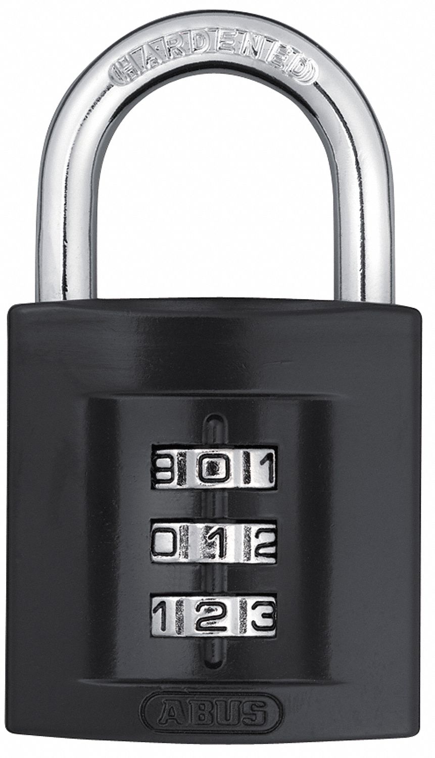 ABUS Combination Padlock, Resettable, Side Dial Location, Horizontal ...