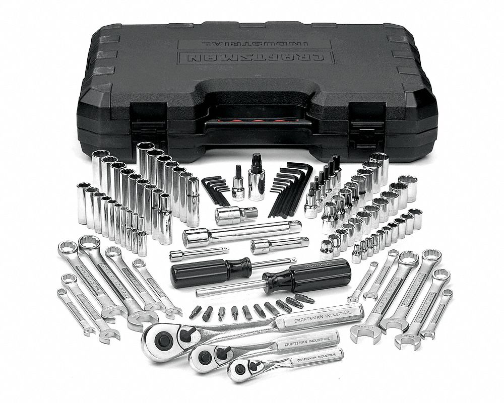 Craftsman Industrial Socket Set Square Drive Size 1 4 In 3 8 In 1 2 In 6wpf4 9 2978 Grainger