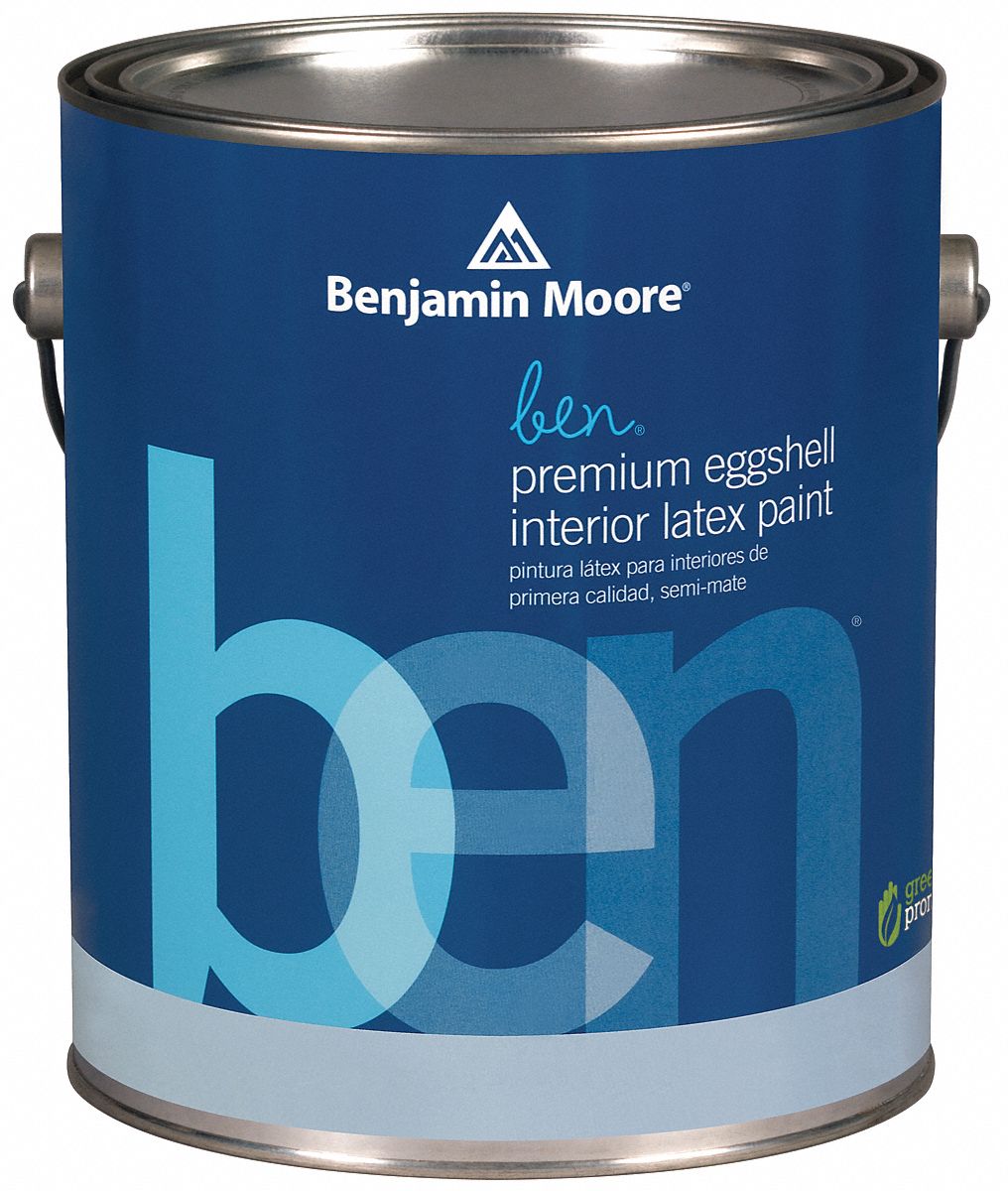 BENJAMIN MOORE Interior Paint,Eggshell,1 gal,White - 6WRF0|W62601001 ...