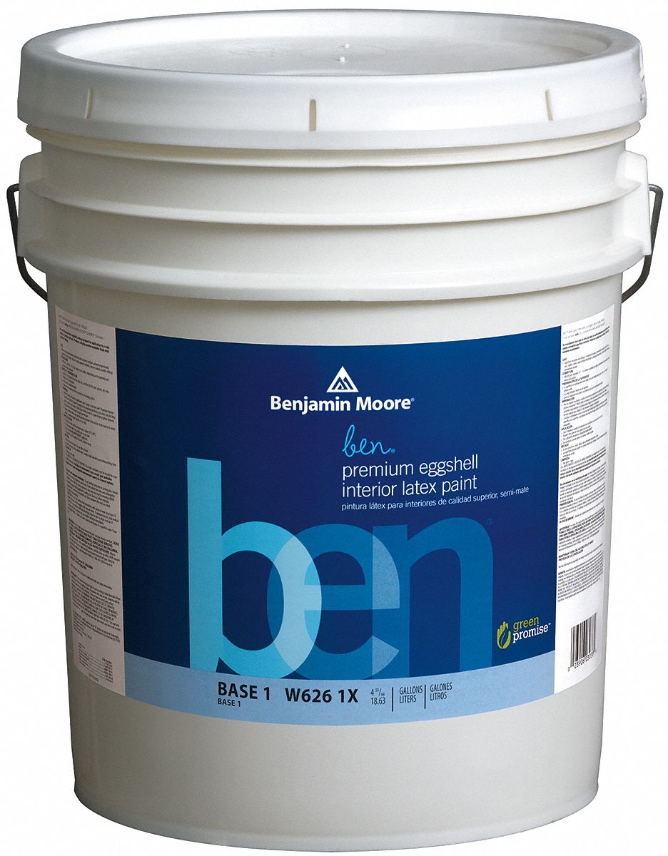 Benjamin Moore Eggshell Interior Paint Cloud White 5 Gal