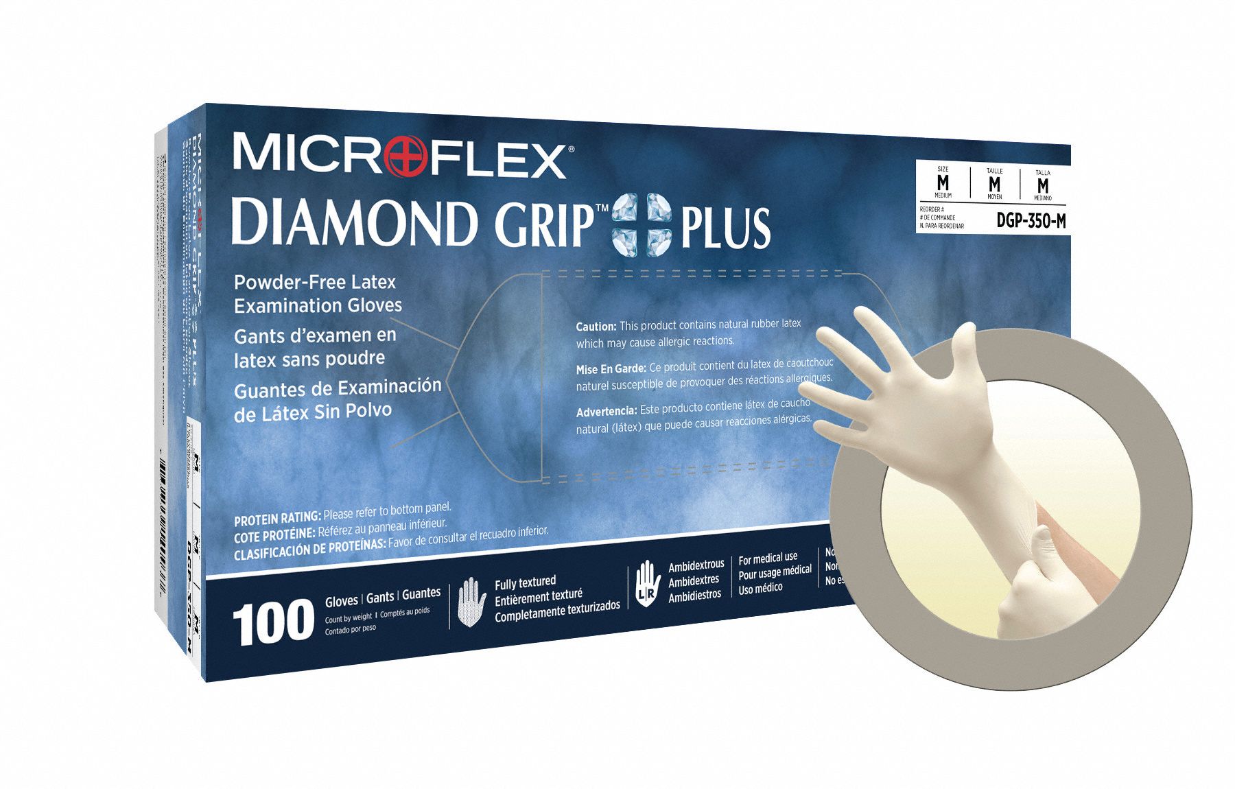 MICROFLEX Disposable Gloves Gen Purpose/MedicalGrade, 5 mil, Powder