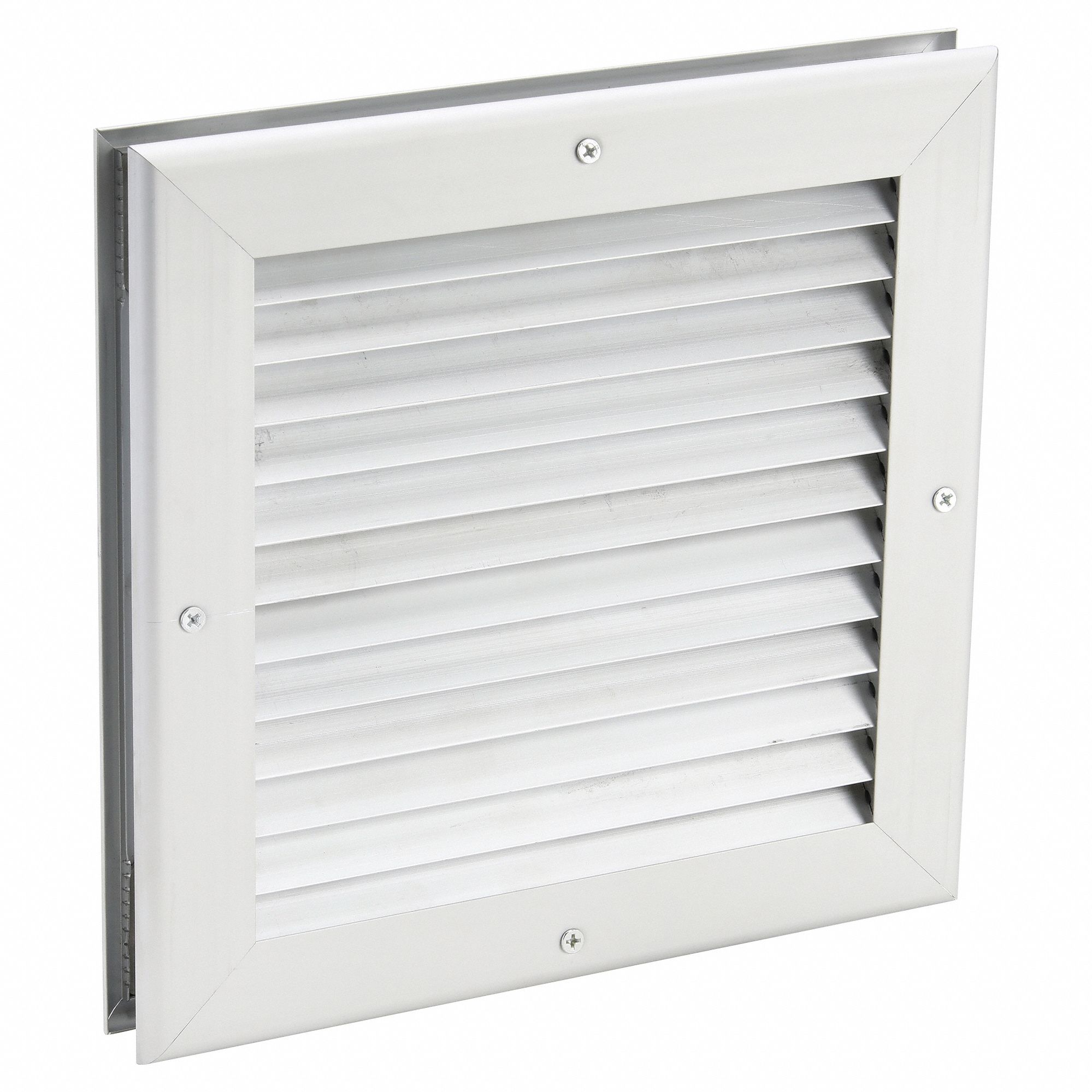 DOOR LOUVER,10-1/8 H,10-1/4 W,ALUMINUM