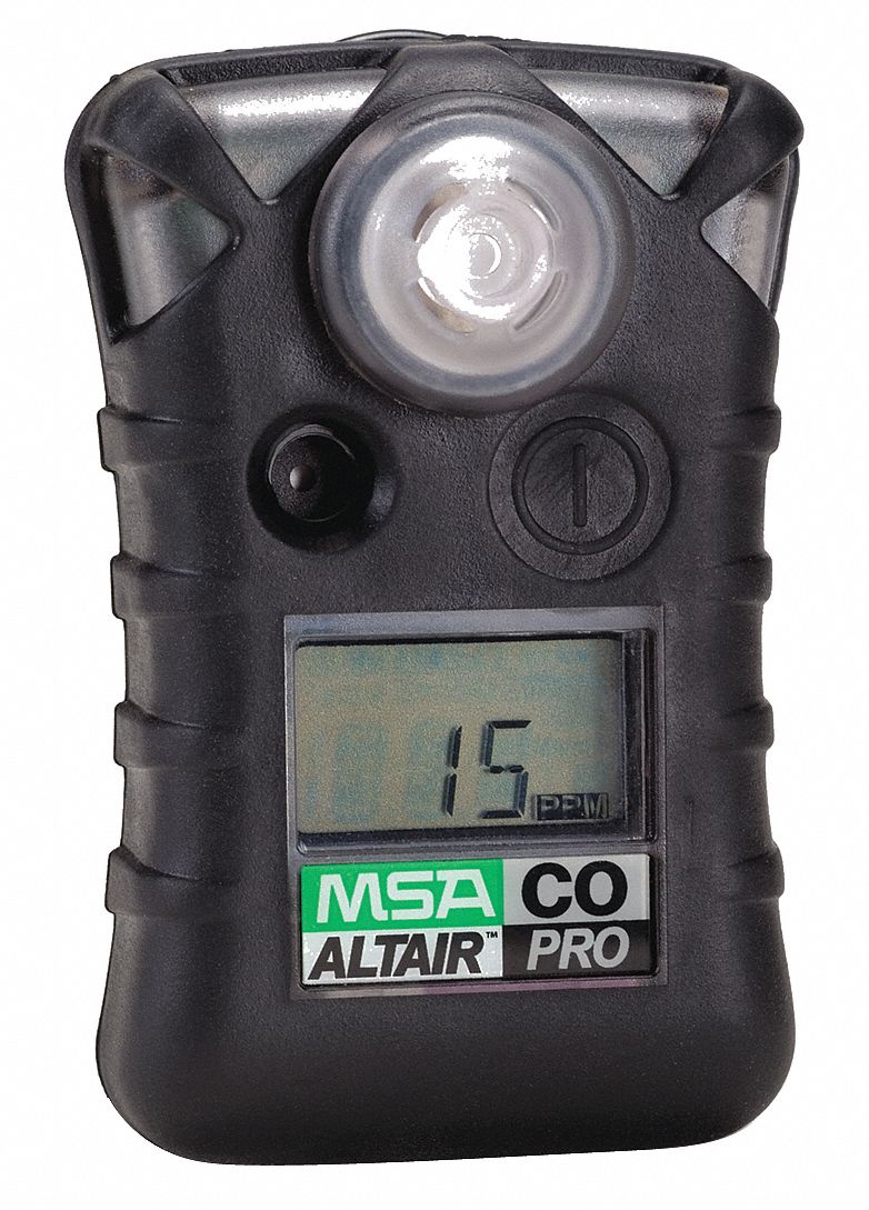 MSA Detector Monogas, Detecta Monóxido de Carbono, Rango del Sensor 0-1500  ppm, Tipo de Alarma Visual, Sonora y Vibratoria, Vida de la Batería 1 Año -  Detectores de Un Solo Gas - 6WRM0