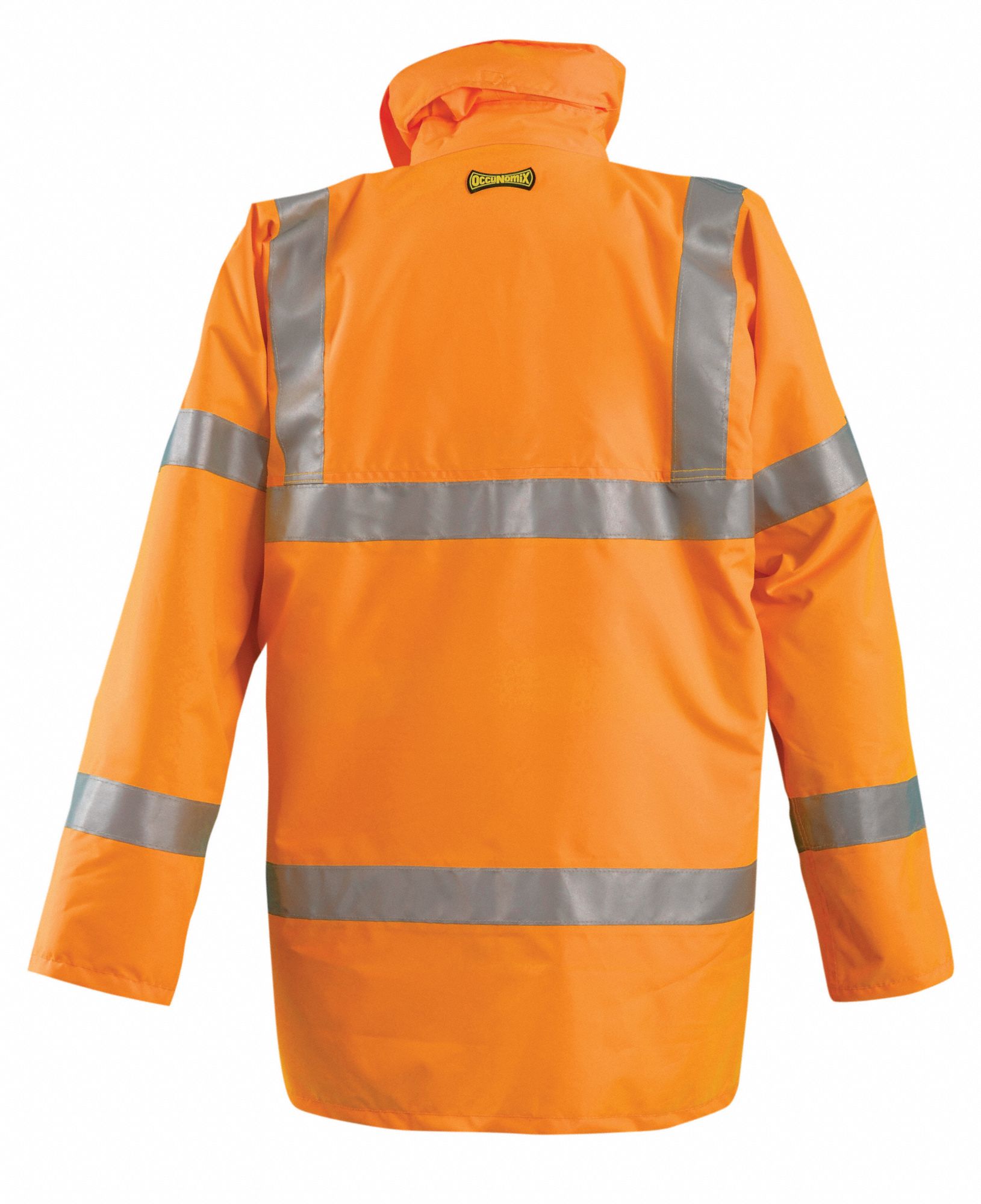 OCCUNOMIX Coat: U, ANSI Class 3, XL, Orange, -3° to 46° F, Zipper with ...