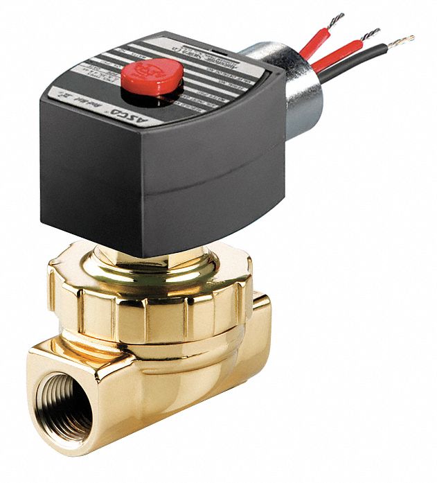 SOLENOID VALVE: 2-WAY, NORMALLY CLOSED, ½ IN PIPE SIZE, 110V AC/120V AC, EXPLOSION PROOF