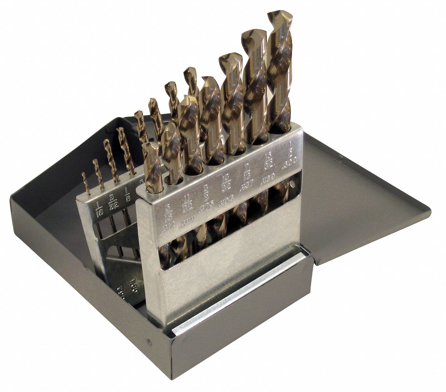 CHICAGOLATROBE Jobber Drill Bit Set, Number of Drill Bits 15, Drill