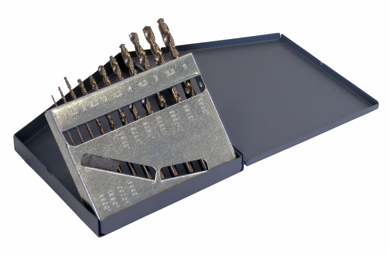 CHICAGOLATROBE Jobber Drill Bit Set, Number of Drill Bits 11, Drill Bit Point Angle 135