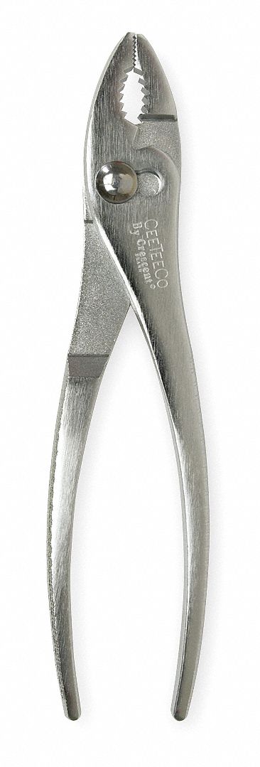 Slip Joint Plier, 8", Knurled Handle